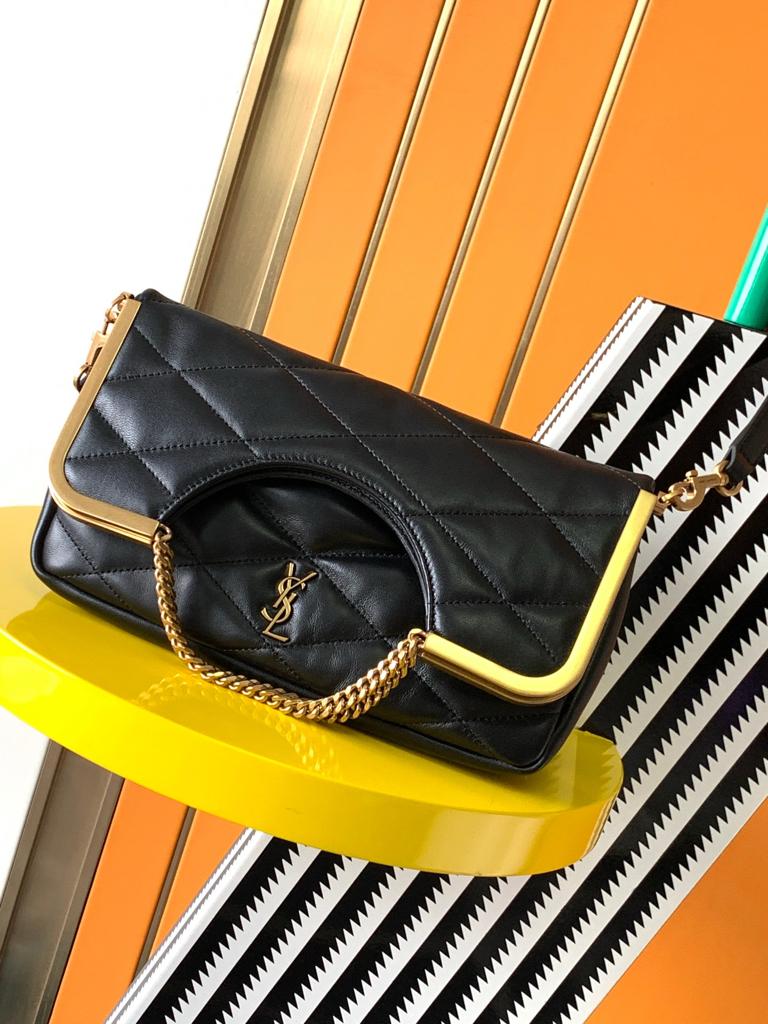 Saint Laurent The 87 Bag Quilted Black 25Cm