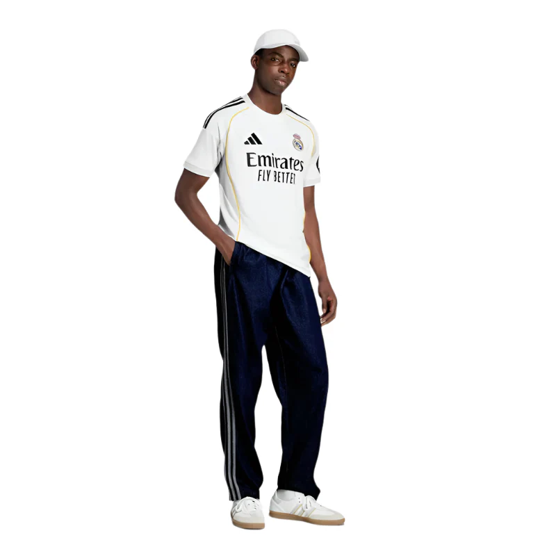adidas Kylian Mbappé Real Madrid 25/26 Home Jersey w/ Champions League Patches (White)
