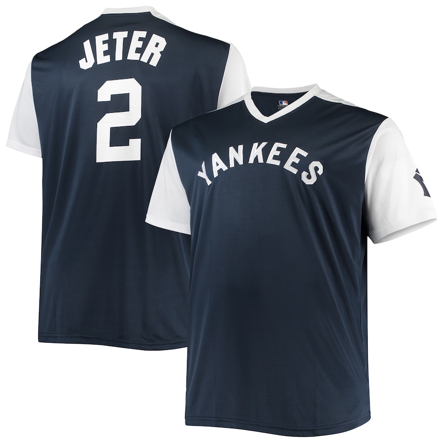 Derek Jeter New York Yankees Cooperstown Collection Player Jersey Navy/White