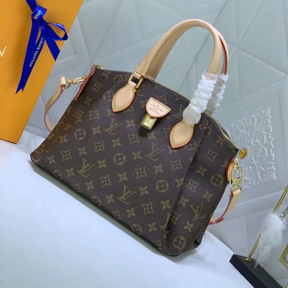 Louis Vuitton Rivoli PM Monogram Canvas Handle Bag Brown 25cm M44543