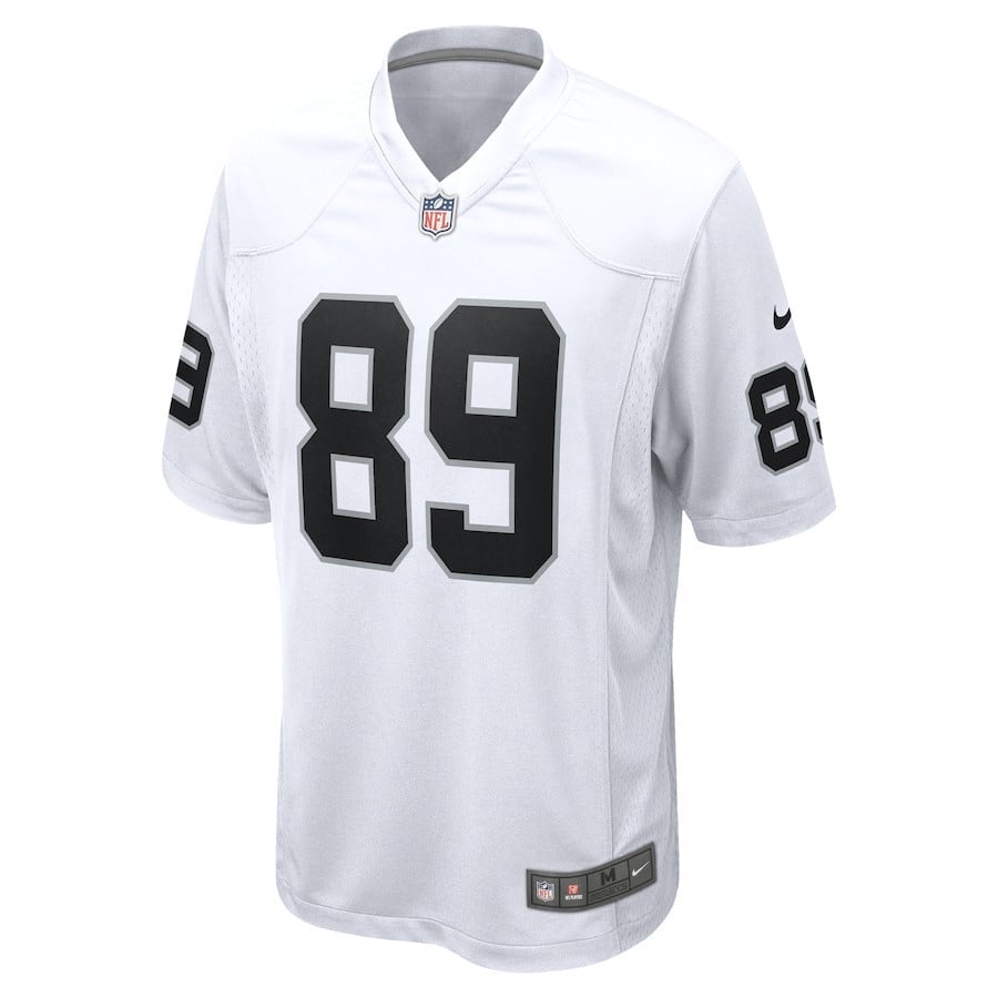 Brock Bowers 89 Las Vegas Raiders Game Men Jersey - White