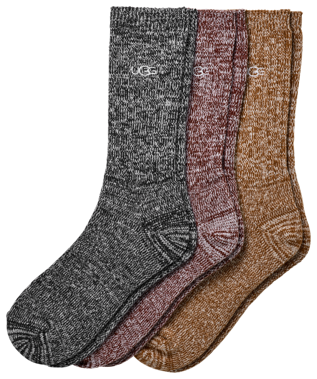 UGG Rib Knit Cozy Crew 3 Pack Socks