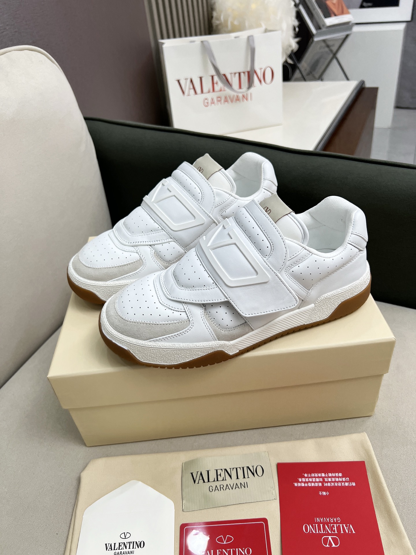 VALENTINO Joie De Jouer Low Top Sneaker In Nappa Calfskin