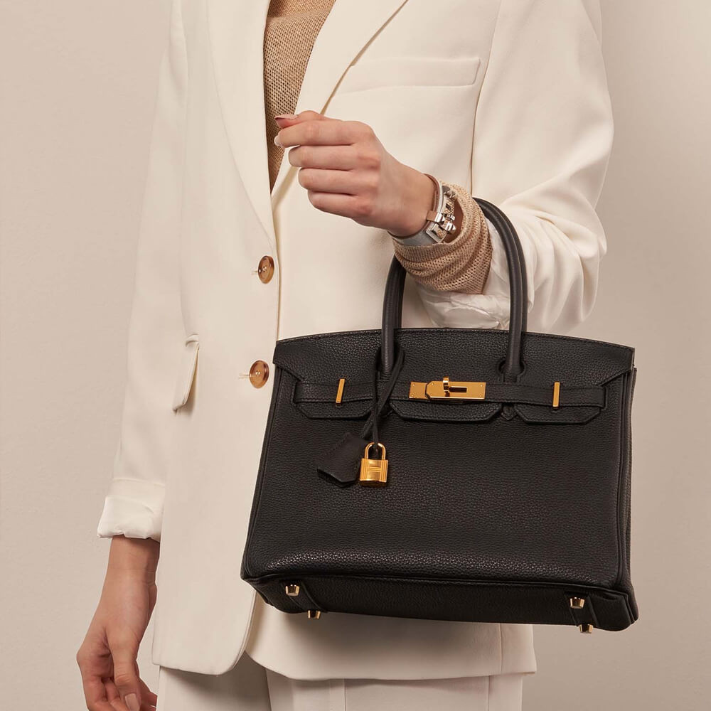 Hermes Black Togo Leather Birkin 30