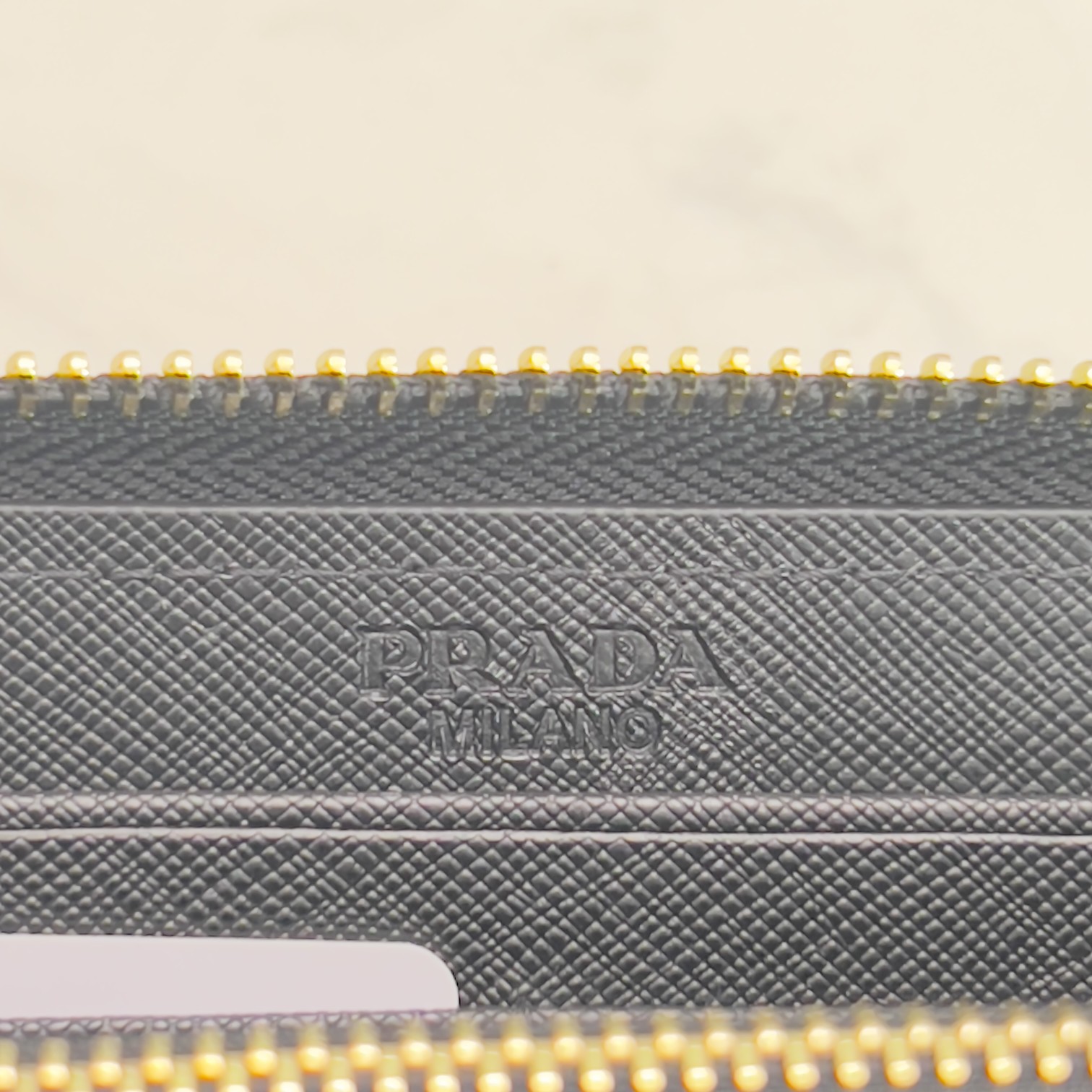 Prada Large Saffiano Leather Wallet Black 19Cm 1Ml506 Qwa F0002