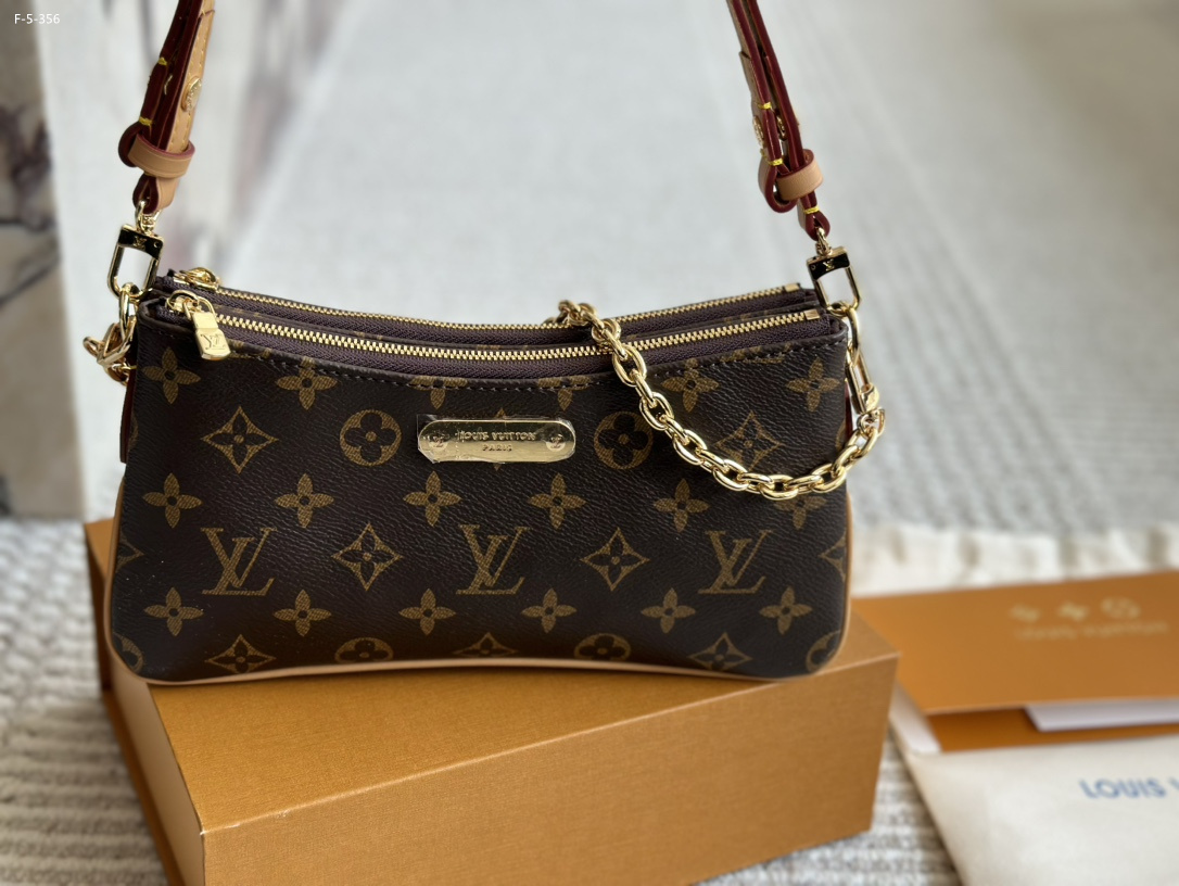 Louis Vuitton Liv Pochette Monogram Coated Canvas 20Cm M83008