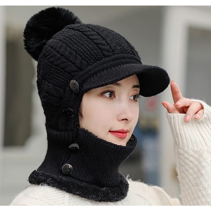 Women One Piece Slouchy Fleece Beanie Hats