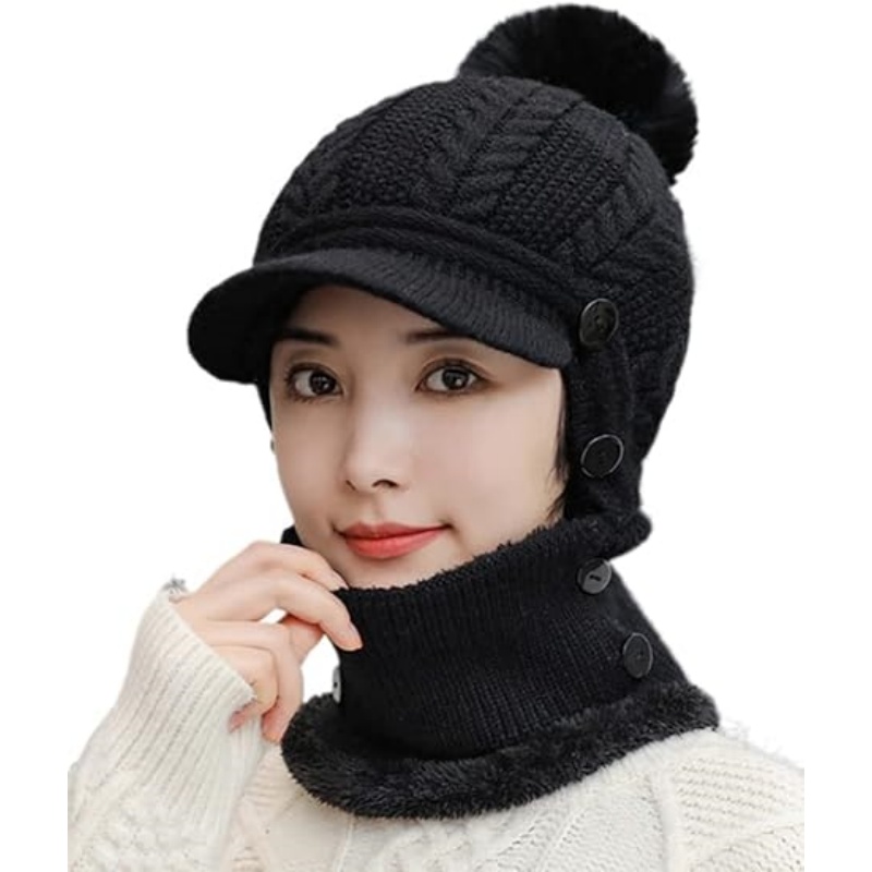 Women One Piece Slouchy Fleece Beanie Hats