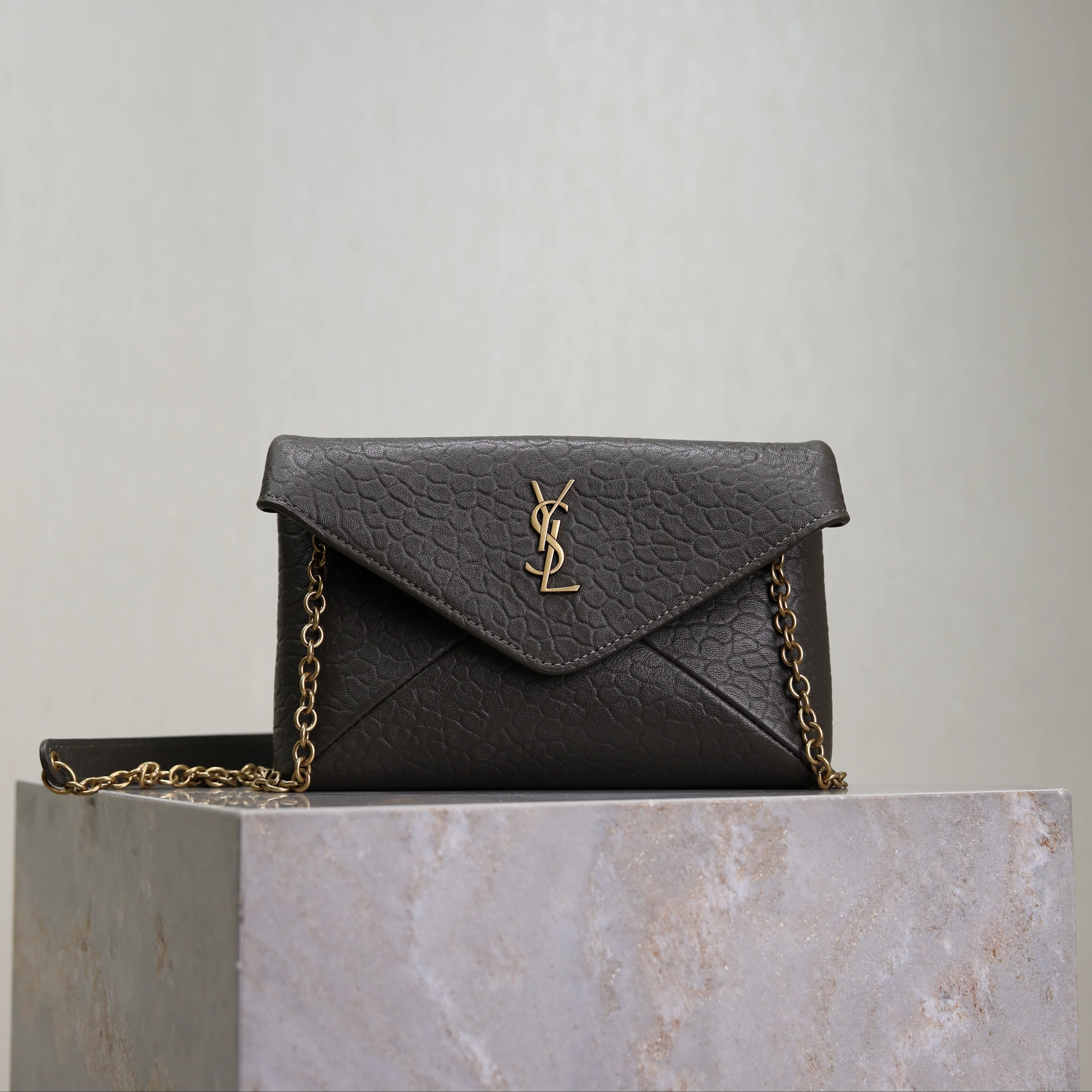 Cassandre Mini Bag 19cm Chocolate Lambskin GHW