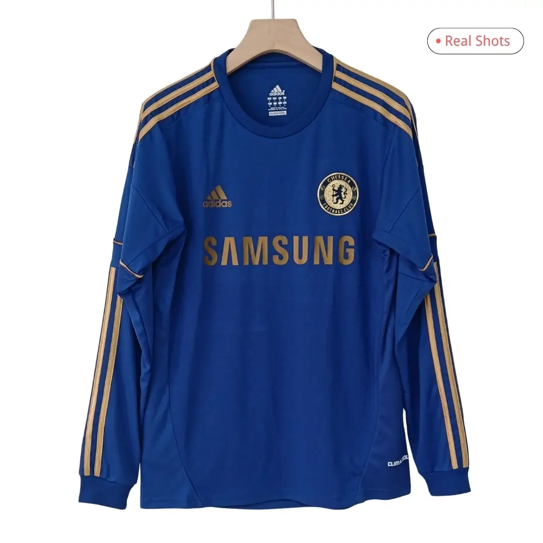 HAZARD #17 Chelsea 2012/13 Home Retro Long Sleeve Jersey
