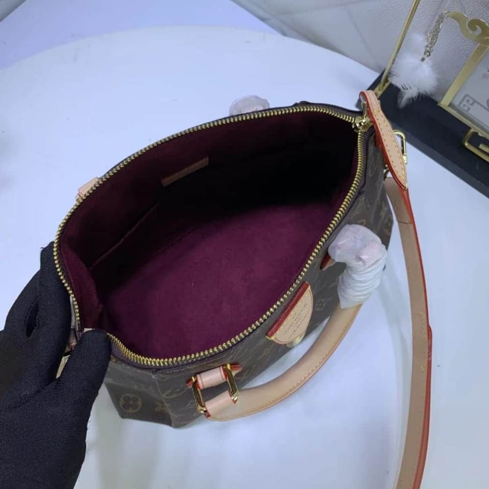 Louis Vuitton Rivoli PM Monogram Canvas Handle Bag Brown 25cm M44543