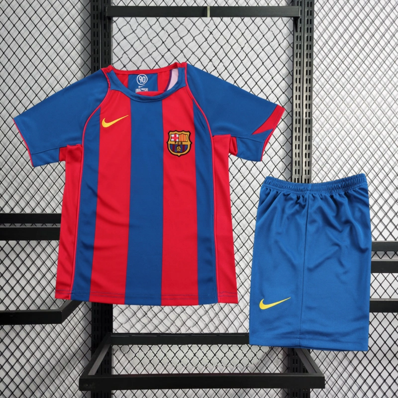 Retro KIDS 2004-05 KIDS Barcelona Home football jersey retro