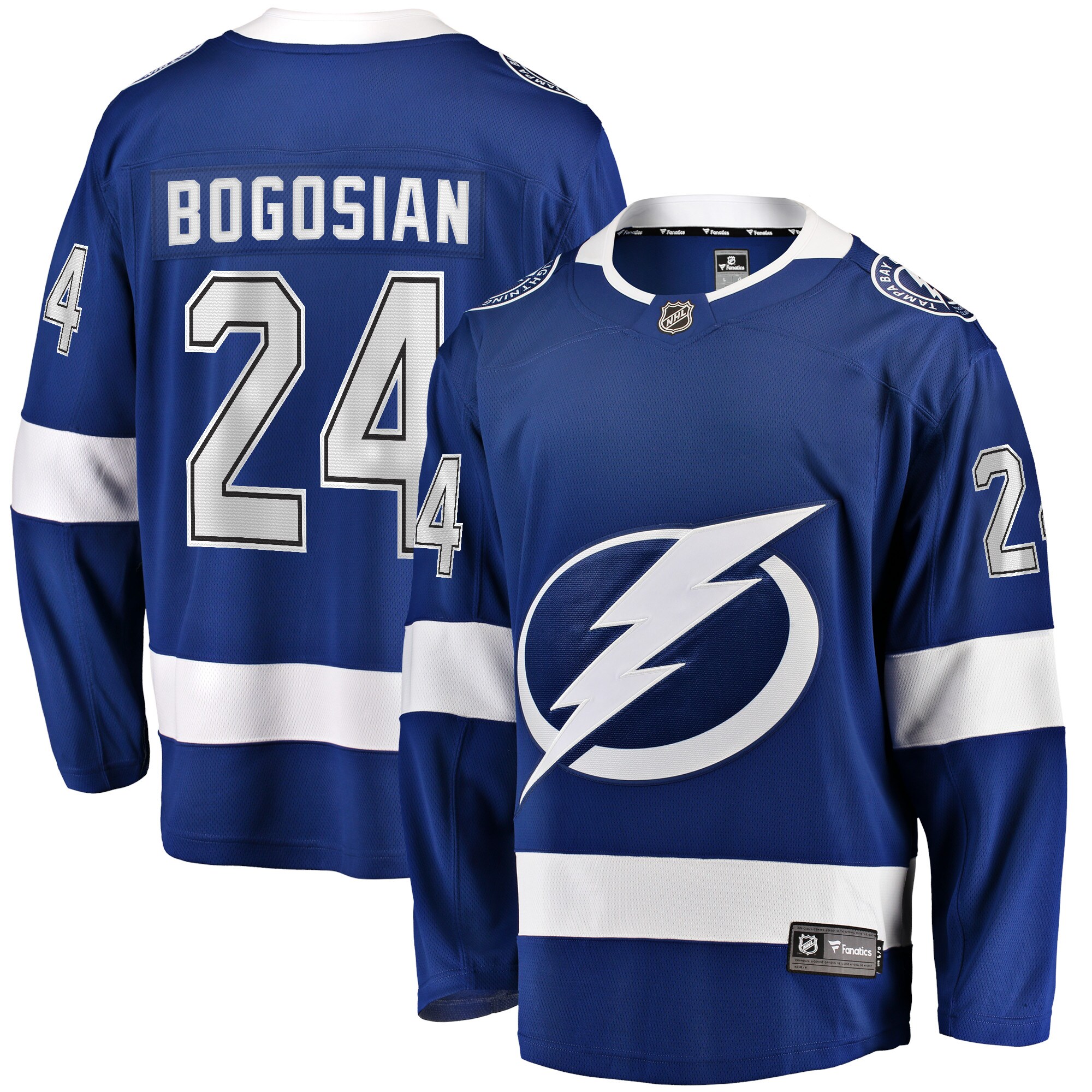 Zach Bogosian Tampa Bay Lightning Fanatics Home Breakaway Player Jersey – Blue