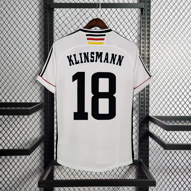 Retro 1998 Germany home MOLLER #7 Klinsmann #18 MATTHAUS #8 Football jersey retro