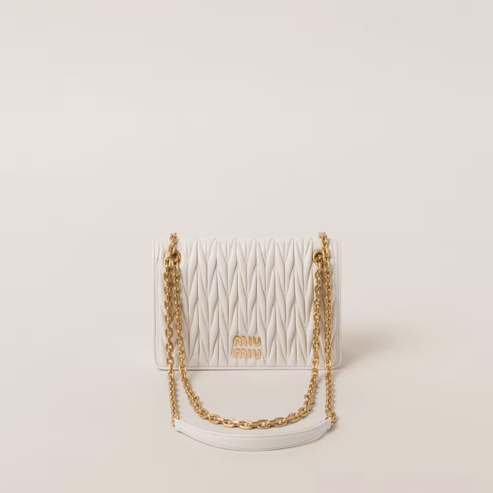 Matelassé nappa leather mini-bag