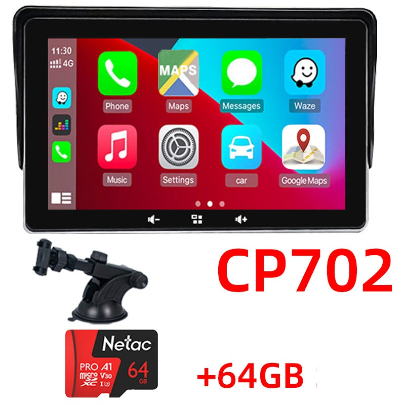 7inch on board wireless carplay display touch screen