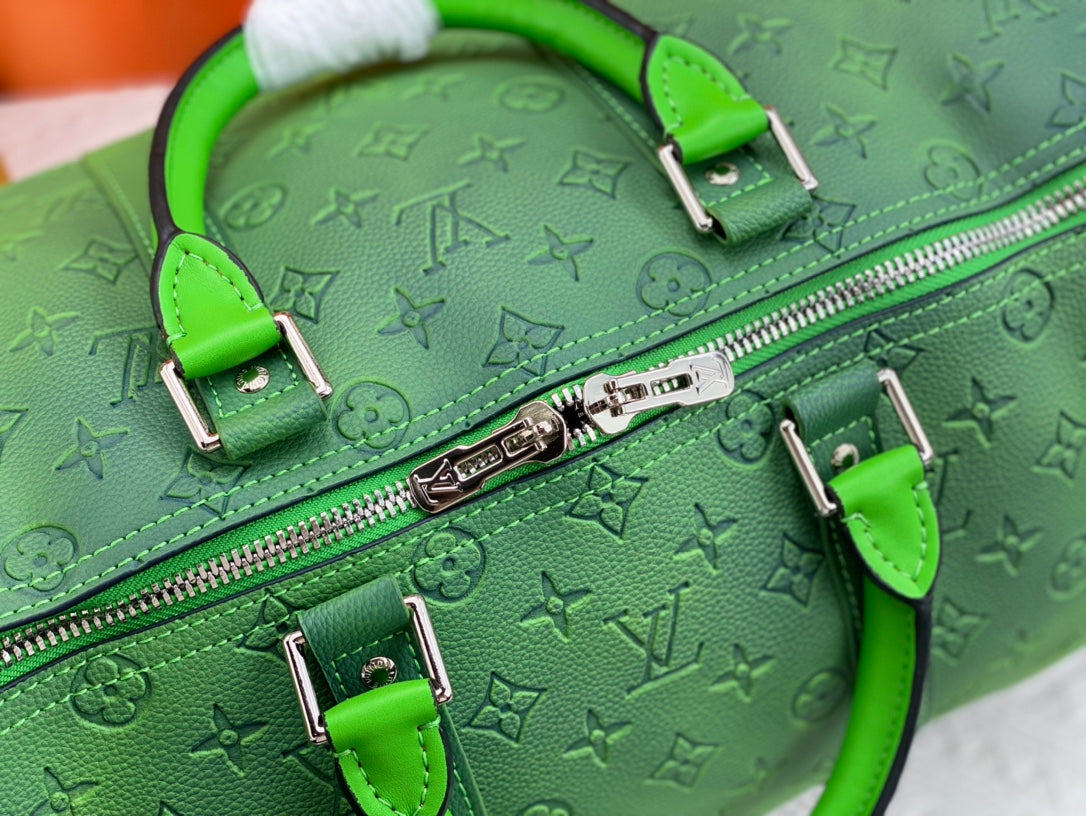 Louis Vuitton Keepall Bandouliere 50Cm Blue And Green