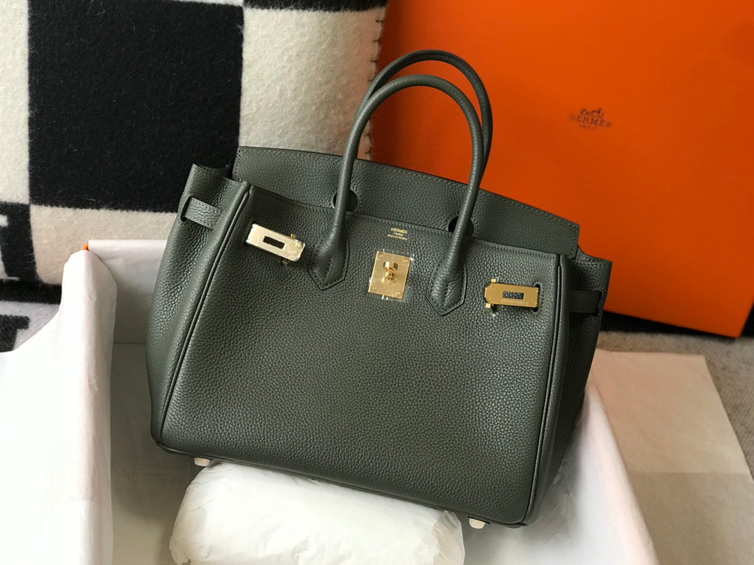 Hermes Birkin 35Cm Pine Togo Leather Gold Hardware