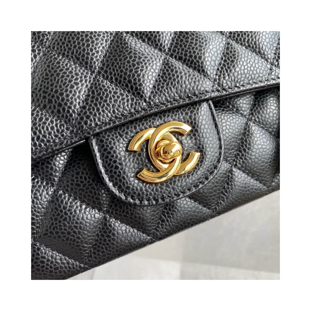 Chanel Caviar Calfskin Medium Classic Double Flap Bag 25.5cm