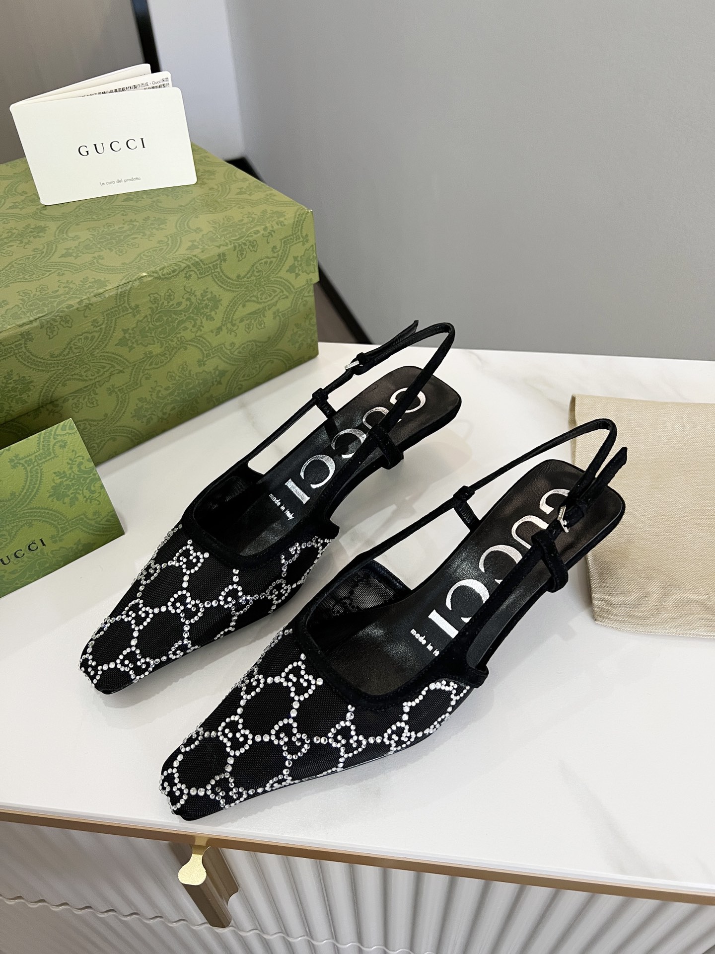 Gucci Women?S Slingback Pump Black ?675829 F13A0 1000