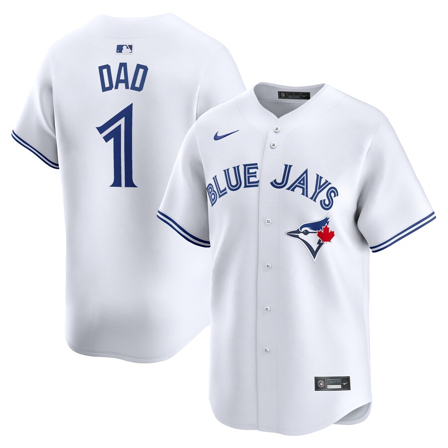 Toronto Blue Jays #1 Dad Home Limited Jersey White