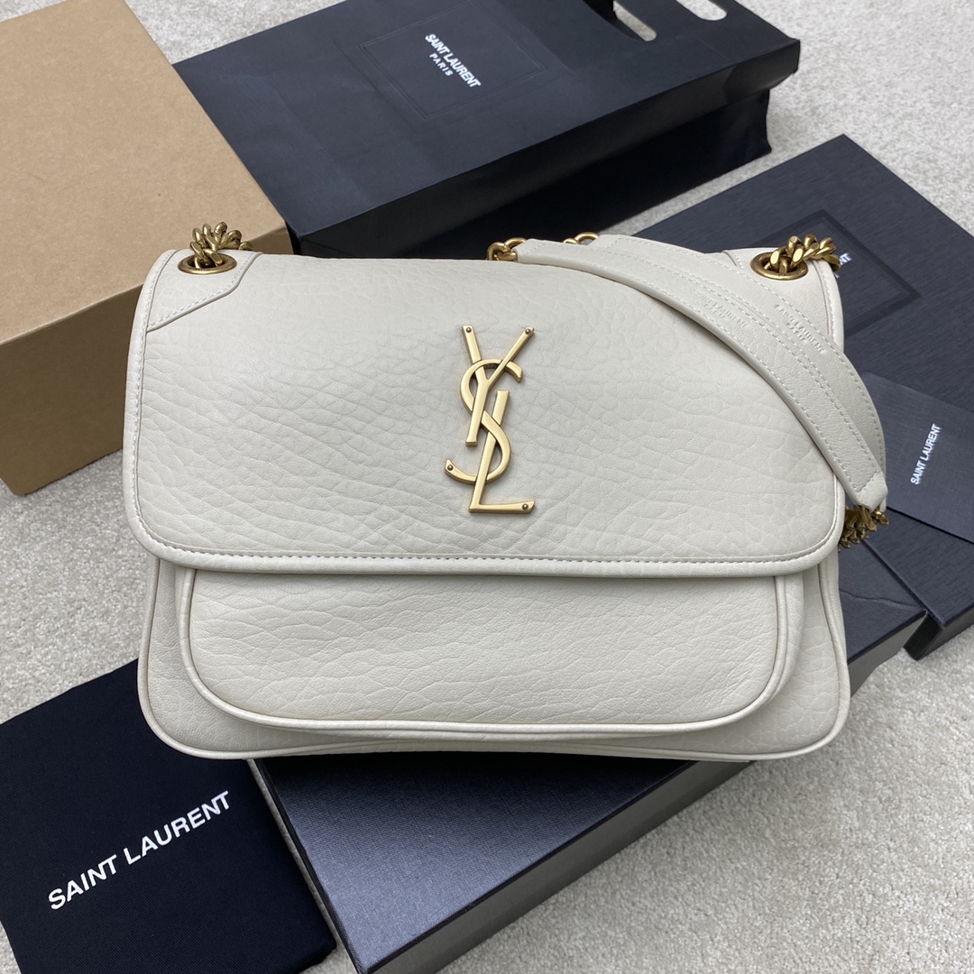 SAINT LAURENT niki medium in grained lambskin