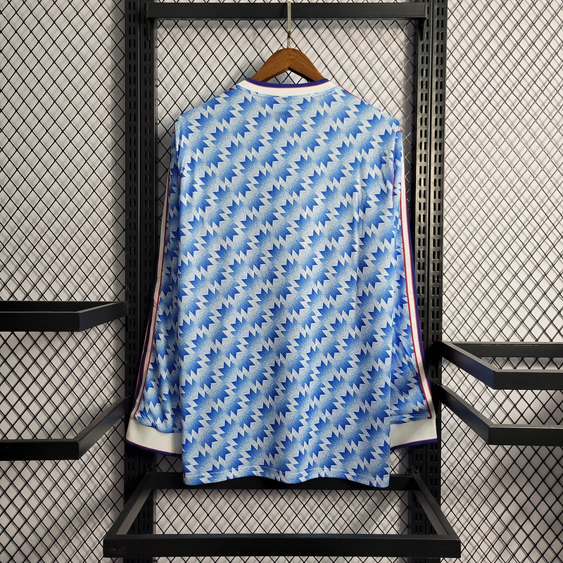 Retro Long Sleeve 1990-92 Manchester United away Football jersey retro