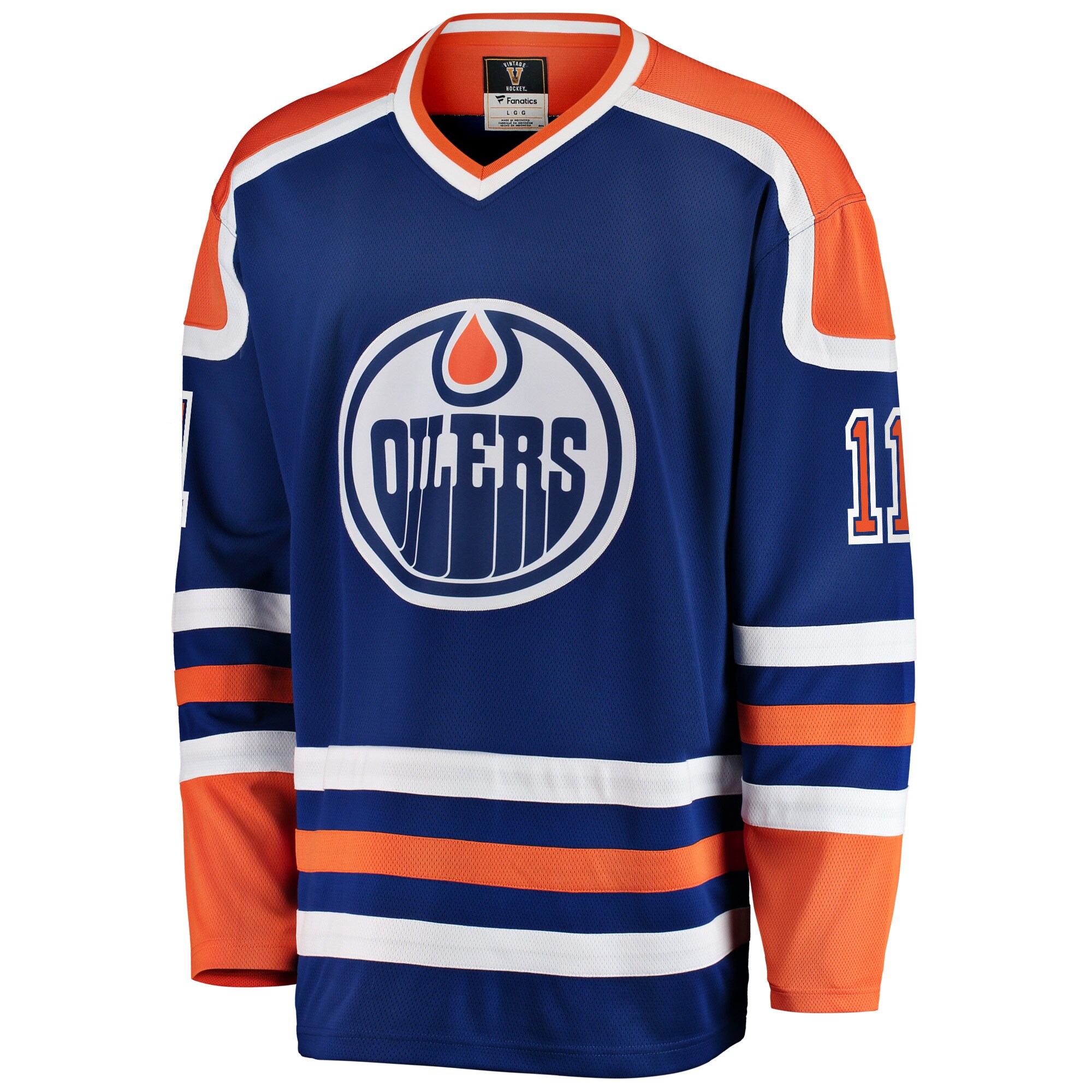 Mark Messier Edmonton Oilers Fanatics Premier Breakaway Retired Player Jersey – Blue
