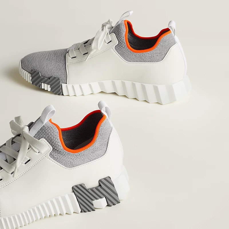 HERMES DEPART SLIP-ON SNEAKER GRIS/BLANC