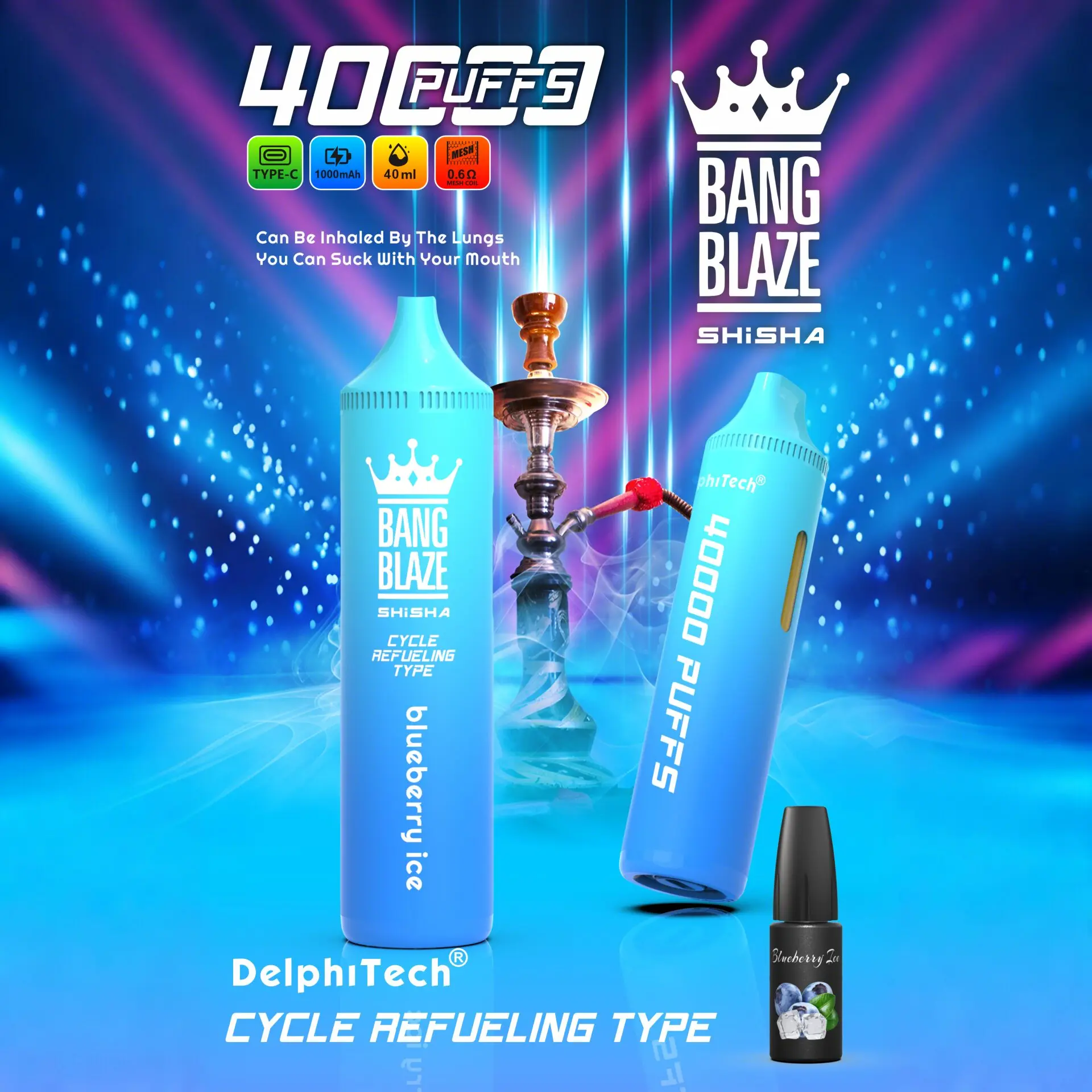 Bang Blaze 40K Riginal Refillable Oil Vape(3 pieces)