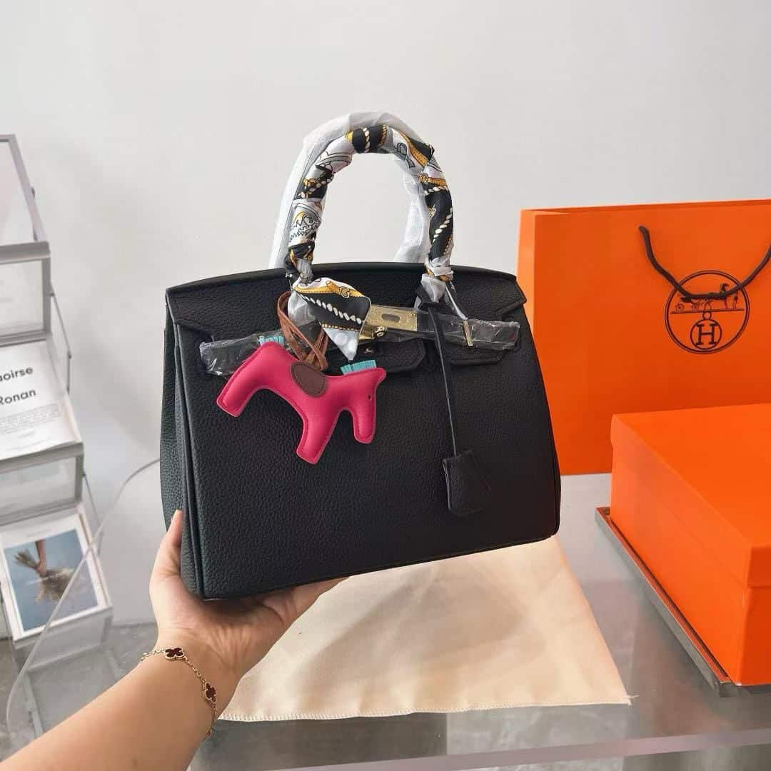 Hermes Birkin 35 Togo Leather Handbag Black 35cm