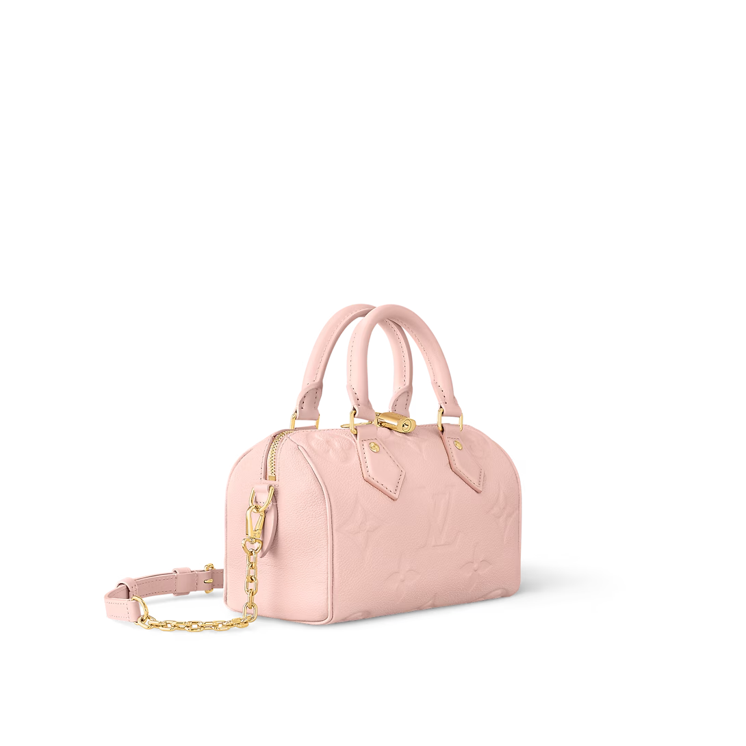 Louis Vuitton Speedy Bandoulière 20 Monogram Empreinte Opal Pink 20.5cm M47136