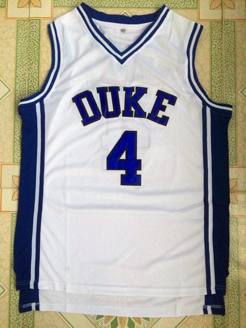 NCAA Duke University No. 4 J.J. Redick White Jersey