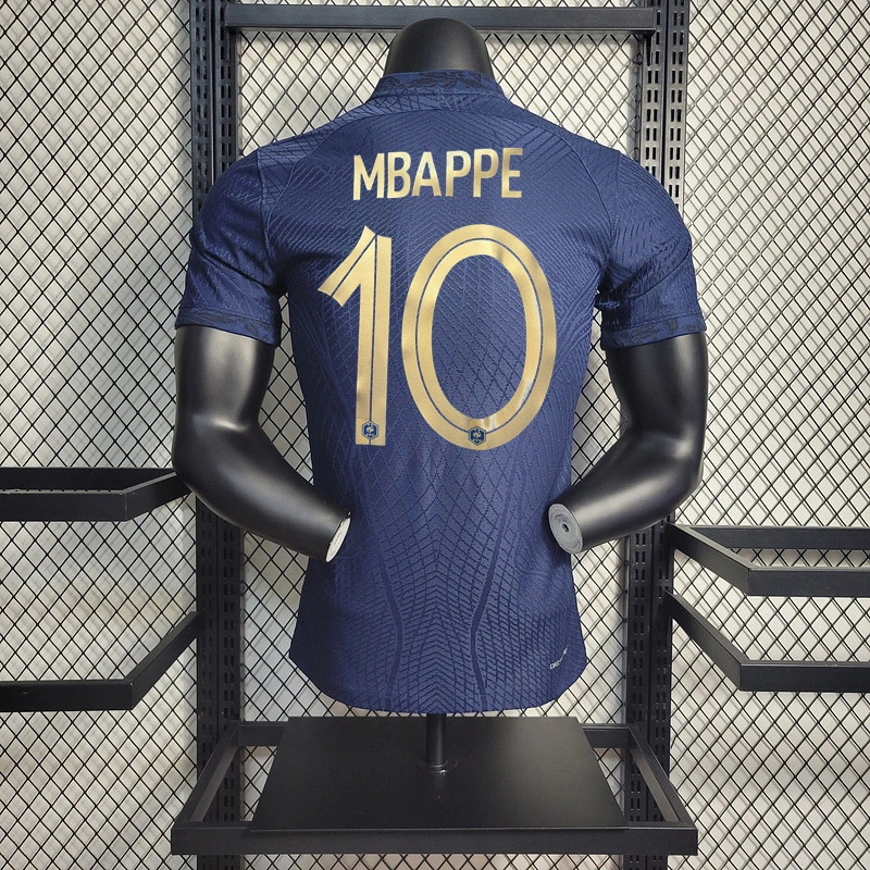 Player 2022 France Home Mbappe #10 Griezmann Coman Kante BENZEMA GIROUD Football Jersey