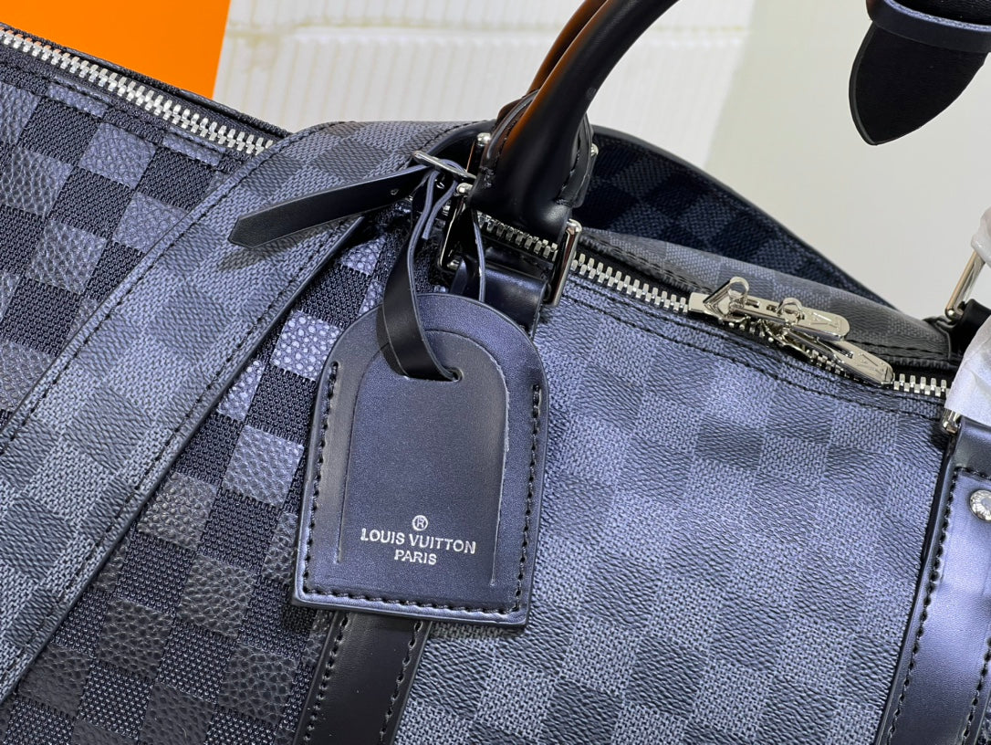 Louis Vuitton Keepall 50 Blue Graphite