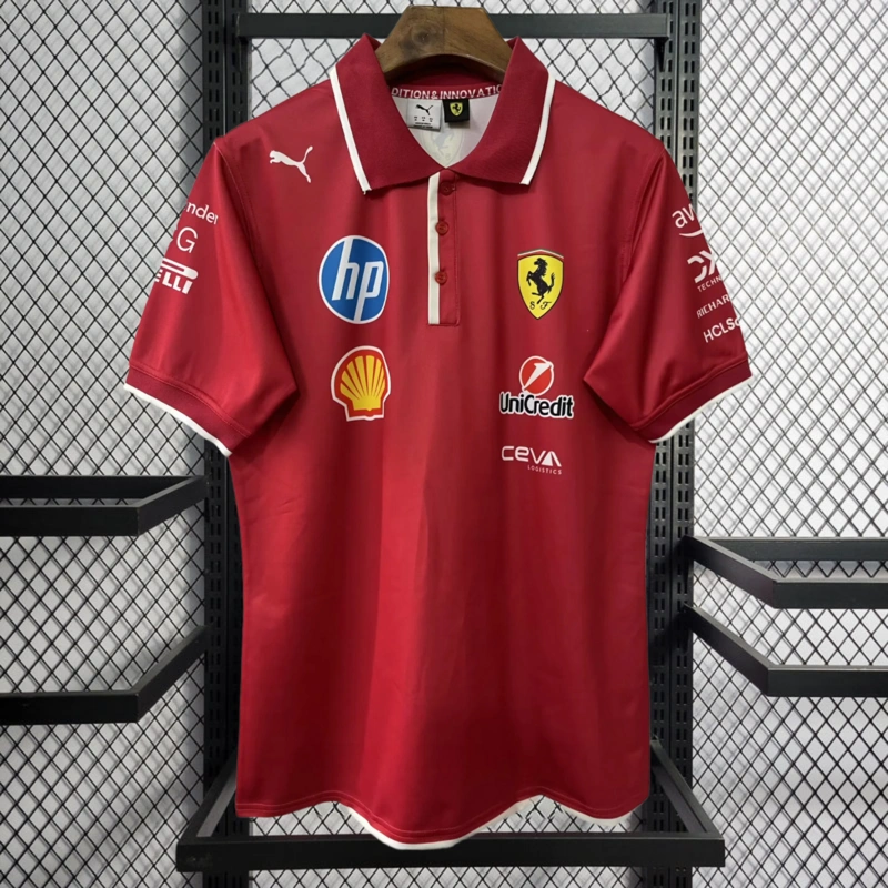 2025 F1 Ferrari Racing POLO Racing Suit