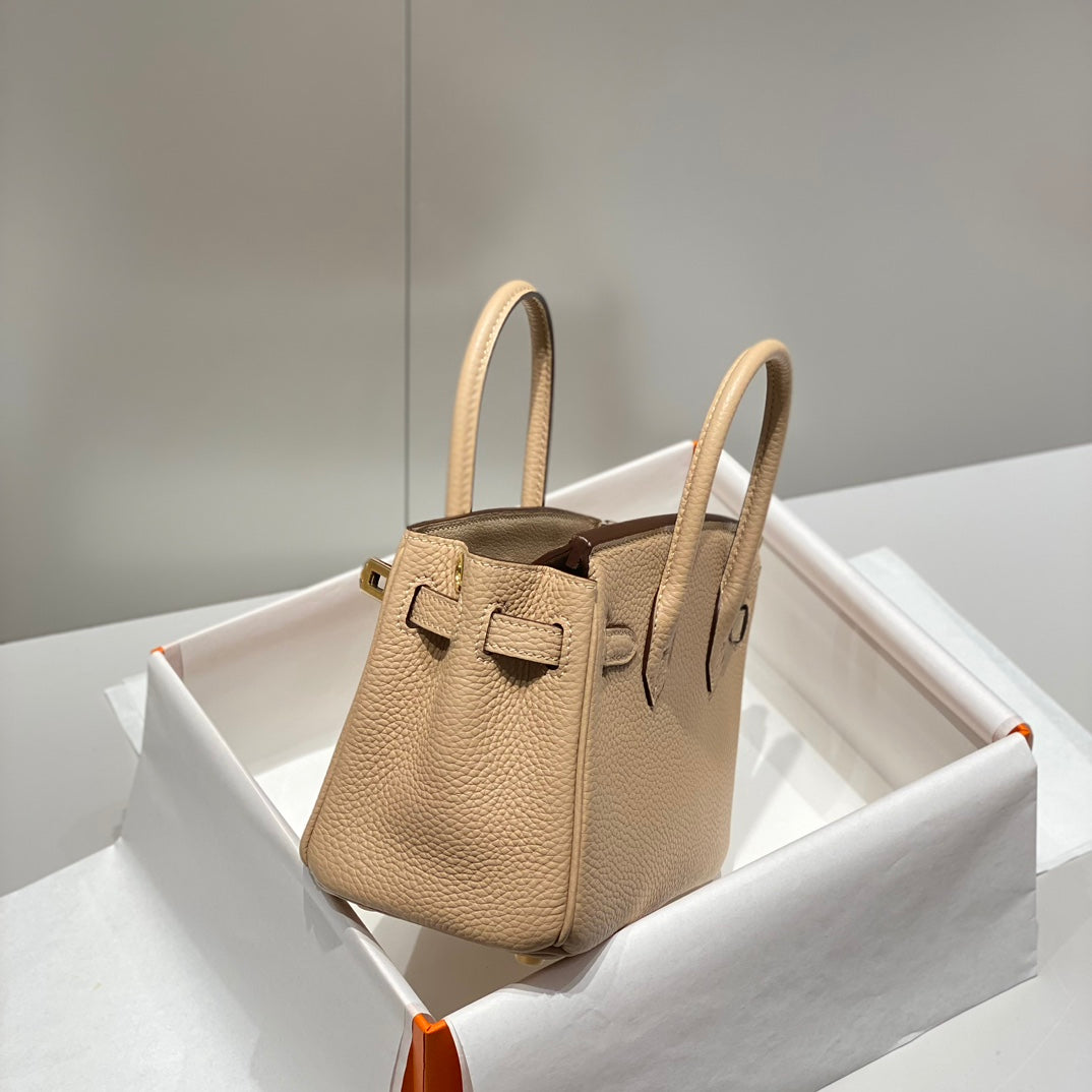 Hermes Birkin 20Cm Trench Togo Leather Gold Hardware