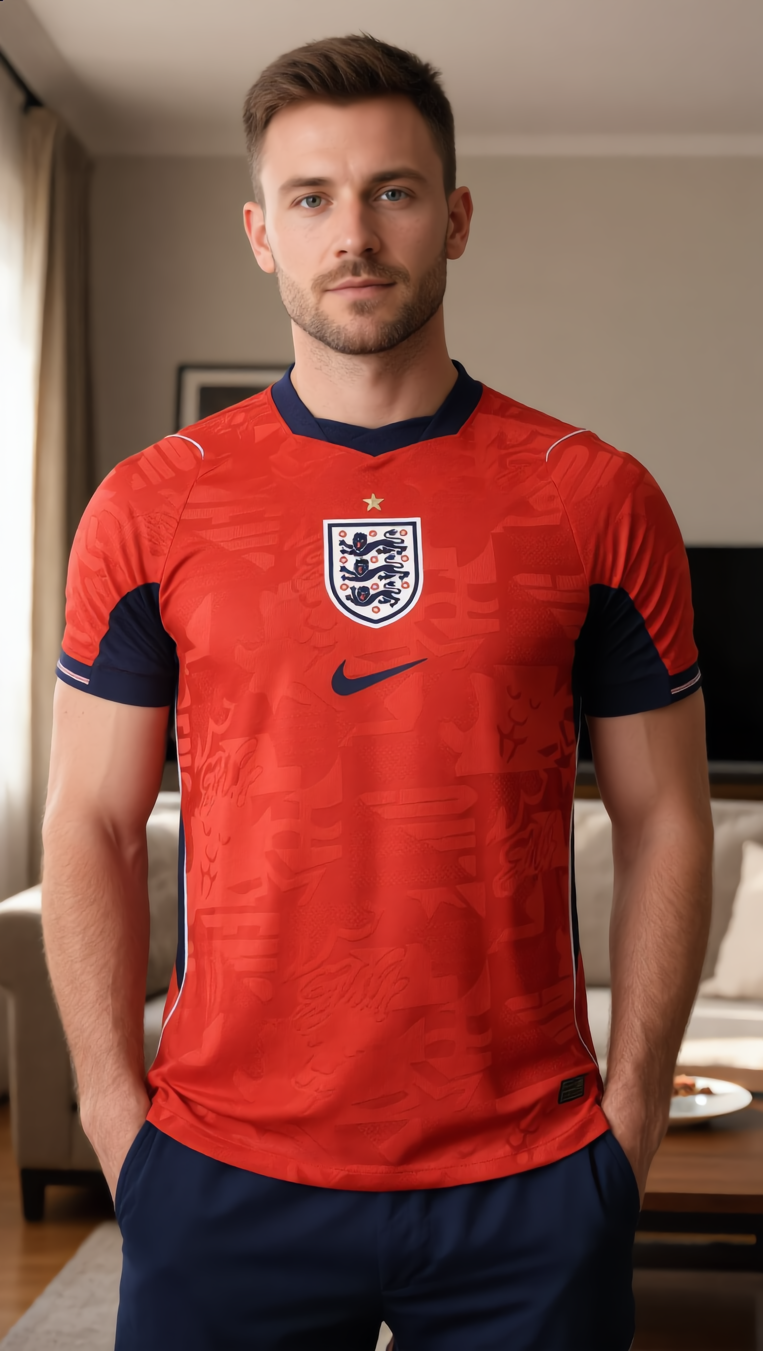 World Cup 2026 England Team Away Football Jersey Player Version - JerseyFun