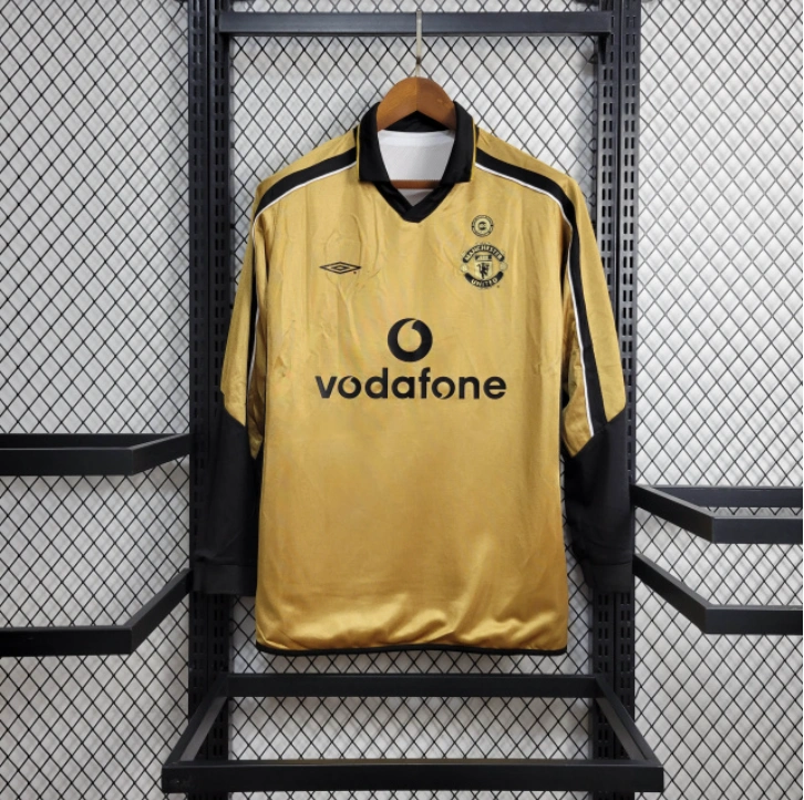 Retro 2001-02 Manchester United jersey 100 year classic edition long sleeves