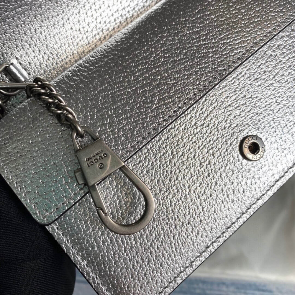 Gucci Dionysus Super Mini Bag in Silver