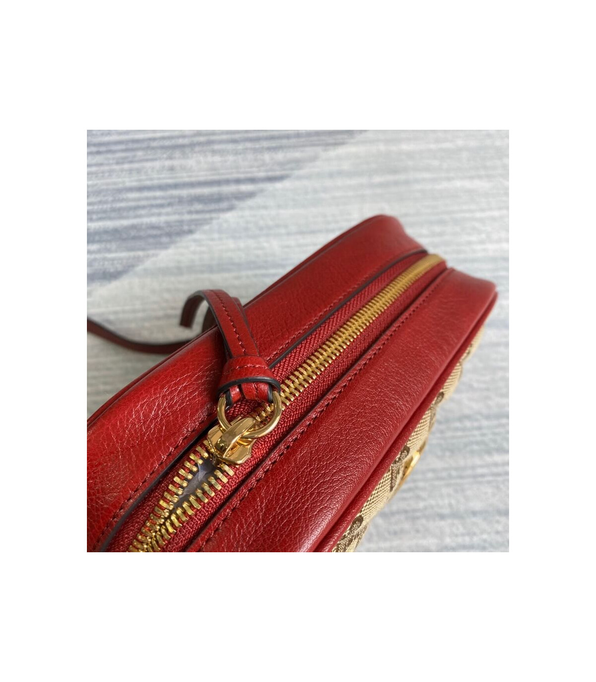 Gucci GG Canvas Matelasse Mini Bag Red
