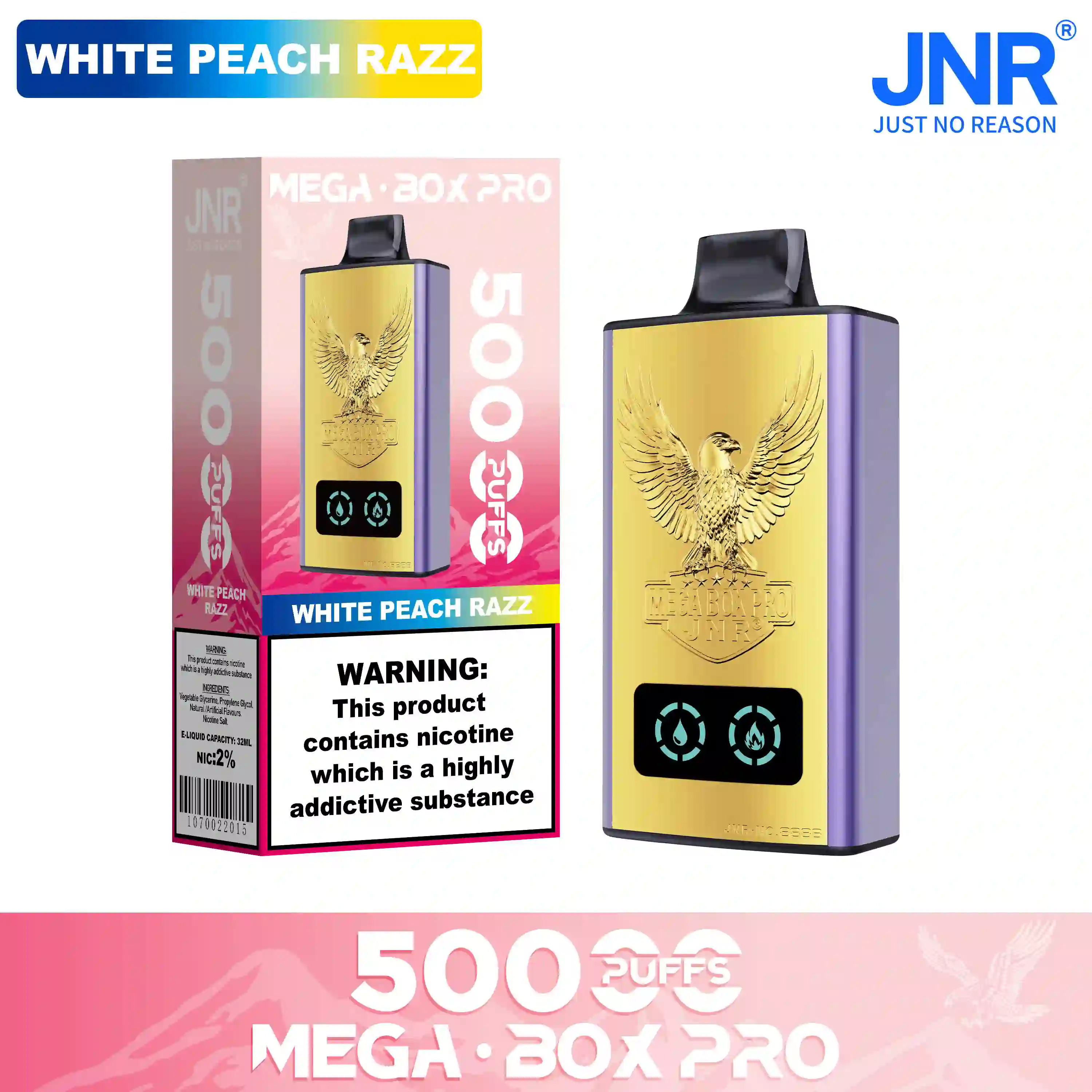 JNR Mega Box Pro 50000 Puffs Disposable Vape