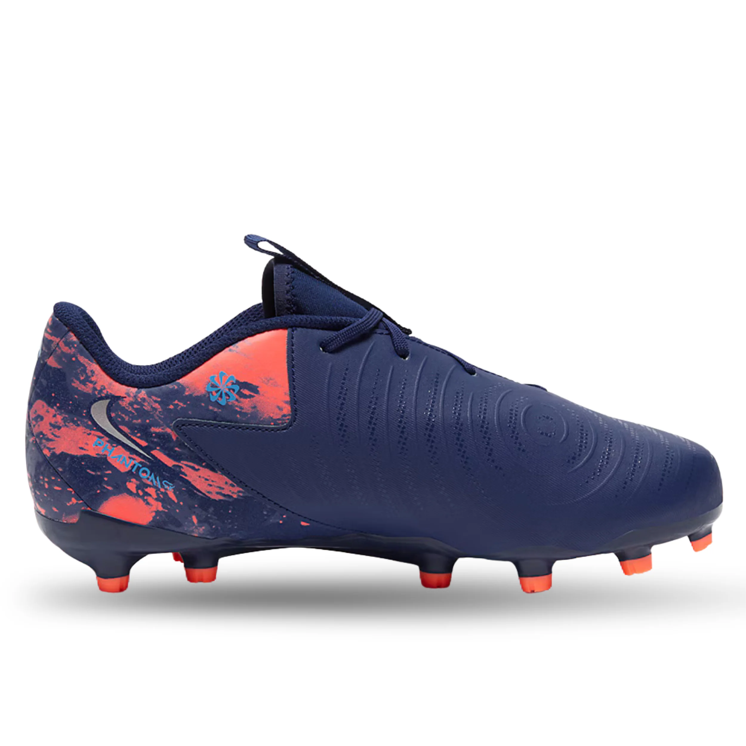 Nike Jr. Phantom GX II Erling Haaland Academy FG/MG Soccer Cleats (Blue Void/Chrome)