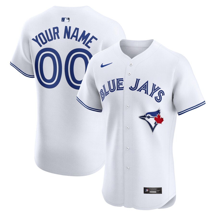 Toronto Blue Jays Home Elite Custom Jersey White