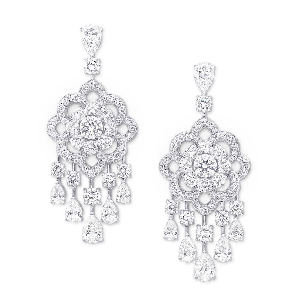 Rosette Flower Pattern Earrings