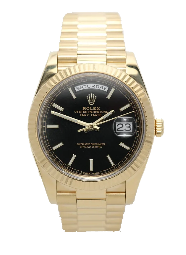 Rolex Day-Date 40 mm Black Dial 228238
