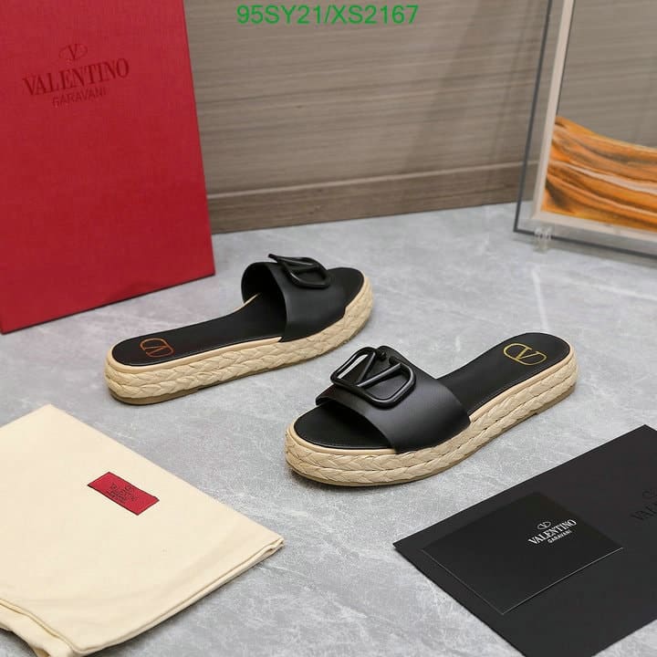 Valentino Garavani VLogo Signature Slide Sandals Black