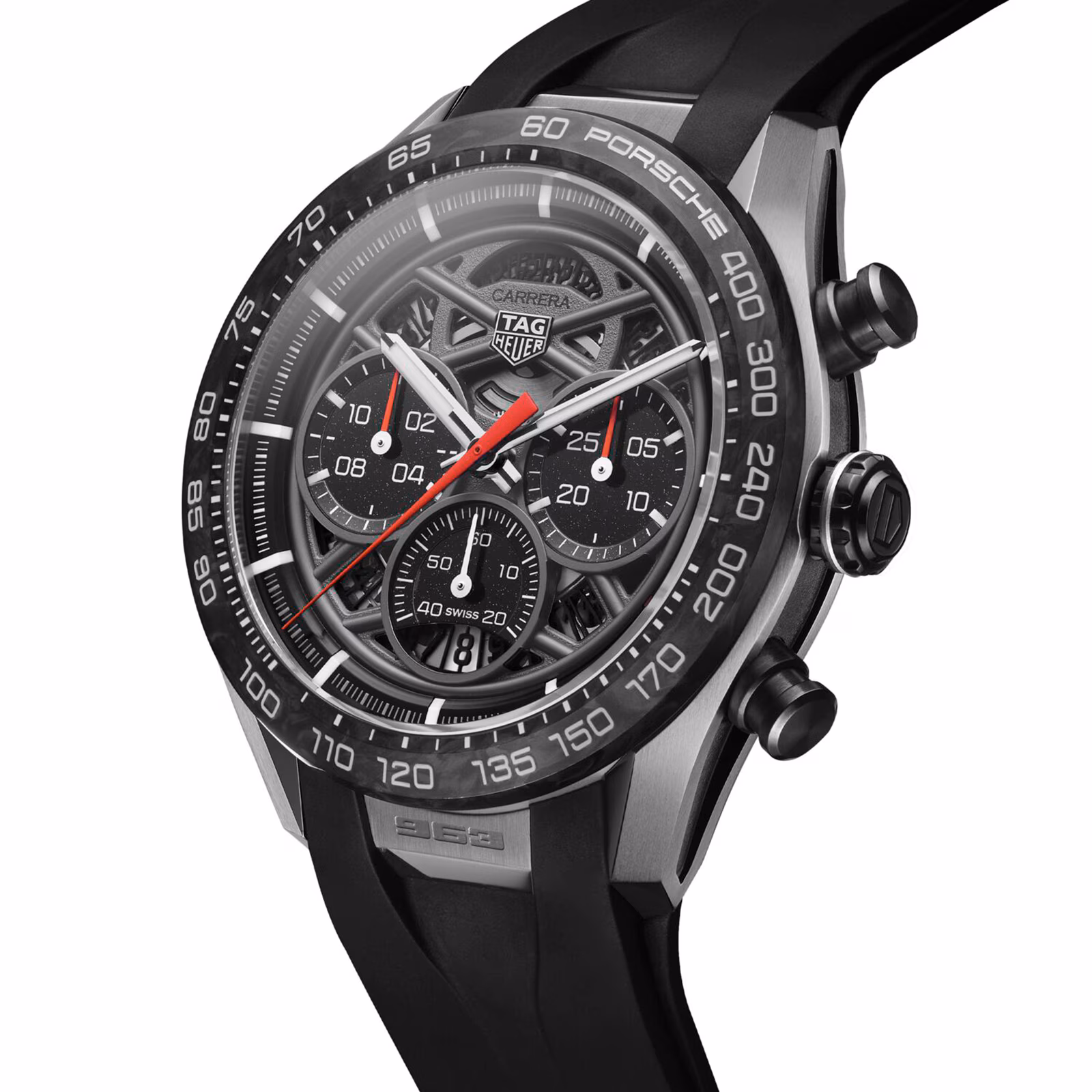 TAG Heuer Carrera Porsche Limited Edition 44mm Mens Watch Skeleton CBU2010.FT6267