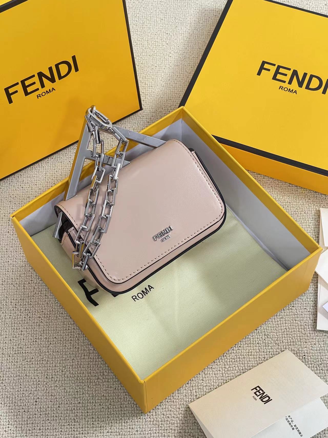 FENDI-First Nano Bag-Pink