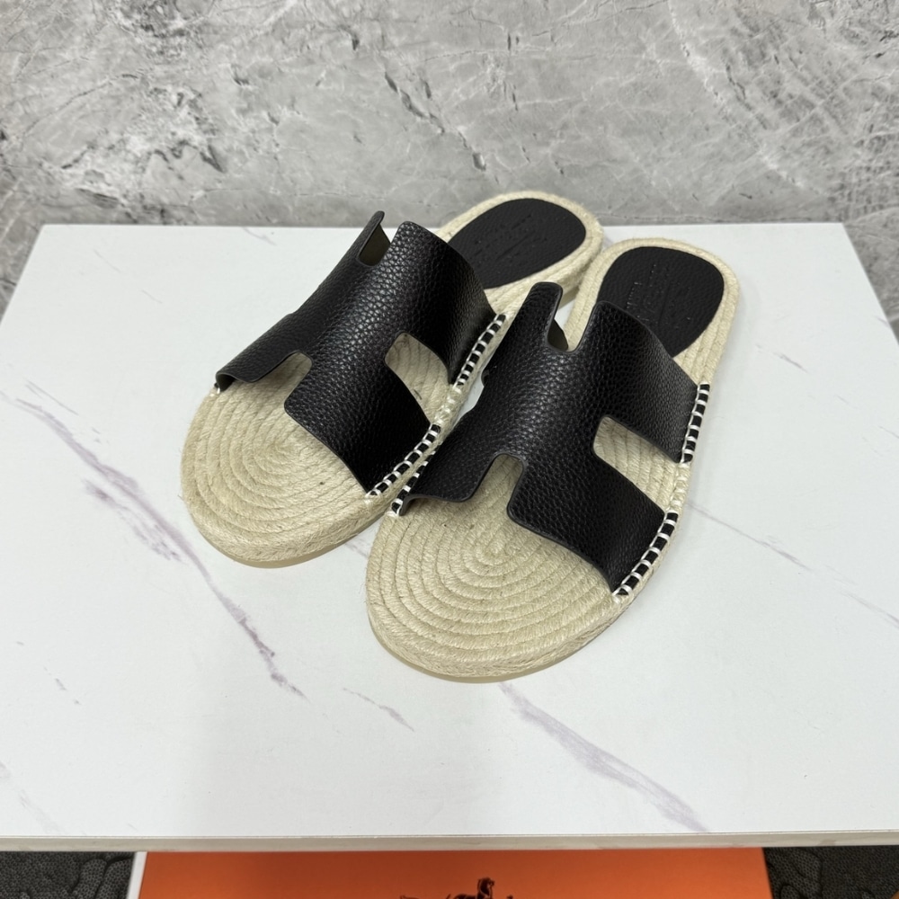 Hermes Antigua Espadrille Noir H231000Zh02440